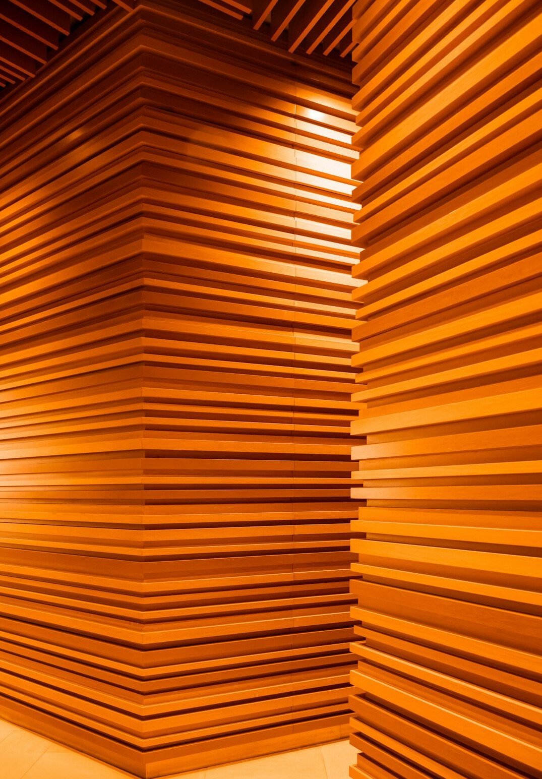 Acoustic foam panels on a wall in a sound-treated broadcast studio